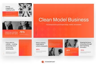 Clear Model Business PowerPoint Template